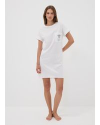 Disney - Camicia Da Notte Bianca - Lyst