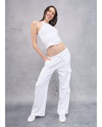 Utopia - Cargo Linen Wide Leg Pants, Donna, Taglia - Lyst