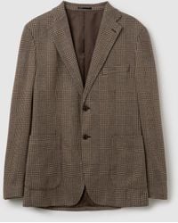 Piombo - Blazer A Quadri Regular Fit E Bottoni, Uomo, Taglia - Lyst