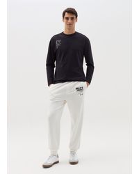 OVS - T-Shirt A Maniche Lunghe Con Stampa, Uomo, Taglia - Lyst