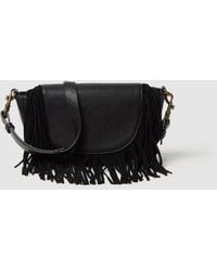 Piombo - Borsa Nera Con Frange, Donna, Taglia - Lyst