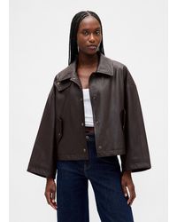 Gap - Giacca Marrone Con Bottoni, Donna, Taglia - Lyst