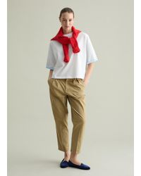 Piombo - T-Shirt Oversize Con Dettaglio A Contrasto, Donna, Taglia - Lyst