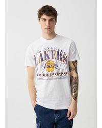 Nba - T-Shirt Con Stampa Los Angeles Lakers, Uomo, , Taglia - Lyst