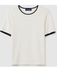 Piombo - T-Shirt Bianca Regular Fit, Donna, Taglia - Lyst