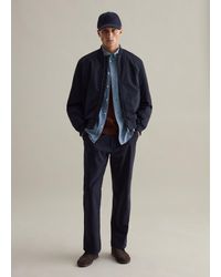 Piombo - Bomber Stretch Con Zip, Uomo, Taglia - Lyst