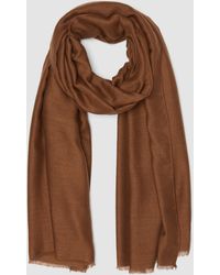 Piombo - Sciarpa Con Frange, Donna, Taglia - Lyst