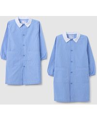 OVS - Bipack Grembiuli Scolastici Da Bambino Con Fantasia Vichy E Bottoni, Taglia - Lyst