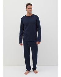 OVS - Pigiama Lungo Top Con Stampa A Righe, Uomo, Taglia - Lyst