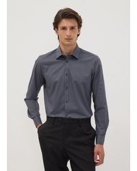 OVS - Camicia Grigia Slim Fit Con Colletto Classico Easy Iron, Uomo, Taglia - Lyst
