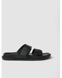 OVS - Sandali Neri Con Doppia Fascia E Fibbie, Uomo, Taglia - Lyst