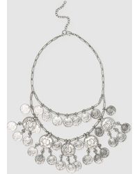 Piombo - Collana Doppio Filo Con Monete, Donna, Taglia - Lyst