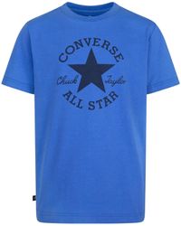 Converse - T-Shirt Girocollo Stampa Logo Chuck Patch, , , Taglia - Lyst