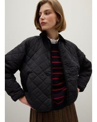 Piombo - Giacca Imbottita Nera Regular Fit, Donna, Taglia - Lyst