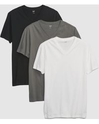 Gap - Tripack T-Shirt Con Scollo A V, Uomo, , Taglia - Lyst