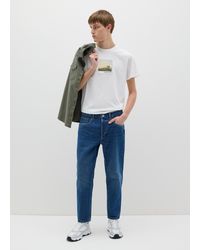 OVS - T-Shirt Bianca Con Stampa Florida Beach, Uomo, Taglia - Lyst