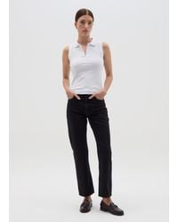 OVS - Ovs Polo Smanicata A Costine Bianca, Donna, Taglia - Lyst