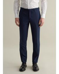 Piombo - Pantalone Slim Fit Con Micro Trama, Uomo, Taglia - Lyst
