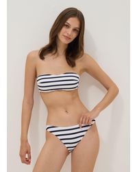 OVS - Slip Bikini A Righe Blu E Bianco - Lyst