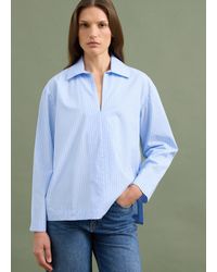 Piombo - Camicia Azzurra A Righe - Lyst