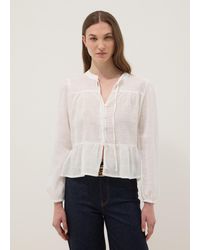 OVS - Camicia Bianca Con Laccio - Lyst