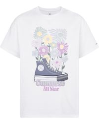 Converse - T-Shirt Girocollo Con Stampa Grafica Shoe, , , Taglia - Lyst