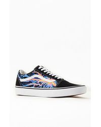 vans old skool flame green