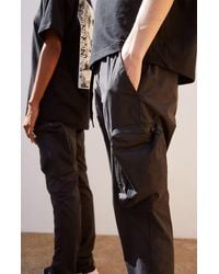 pacsun almost black utility cargo pants