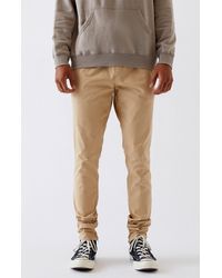 side stripe drop skinny jogger pants