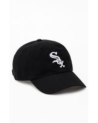 47 Brand White Sox Strapback Dad Hat - Black