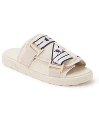 white kappa sandals