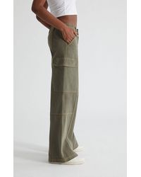 PacSun Olive Low Rise Puddle Cargo Pants - Green