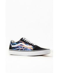 Vans Rubber Neon Flame Old Skool Shoes 
