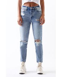 pacsun lexie blue mom jeans