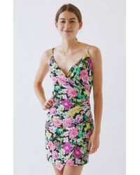 4si3nna floral burnout velvet maxi dress