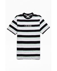 Guess Palm Striped T-shirt in Green 