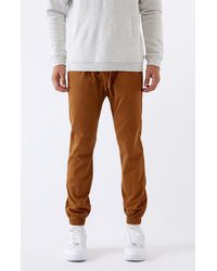 side stripe drop skinny jogger pants