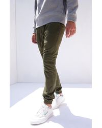 pacsun drop skinny side stripe denim jogger pants