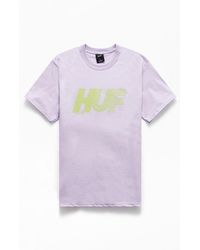 huf purple t shirt