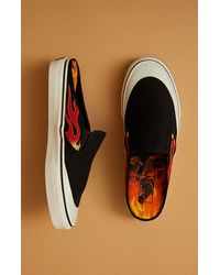 checkerboard flame vans