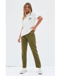 olive green mom jeans