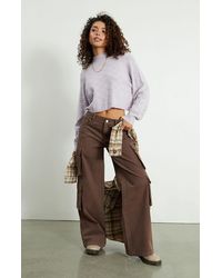 PacSun - Eco Brown Baggy Cargo Pants - Lyst