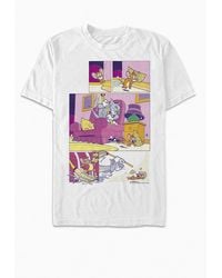 Fifth Sun Tom And Jerry Cheese Comic T-shirt - White