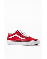 vans old skool cream red