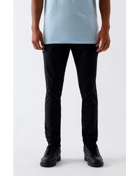 side stripe drop skinny jogger pants