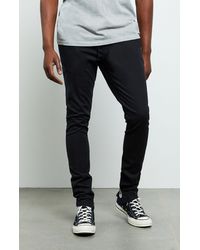 drop skinny black jogger pants