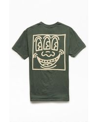 PacSun Keith Haring Face T-shirt - Green