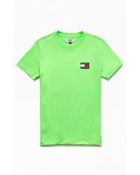 neon green tommy hilfiger t shirt