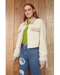 PacSun Cropped Homecoming Shacket - White