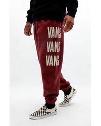 Vans Fleece Crosstown Sweatpants in Blue for Men - Lyst